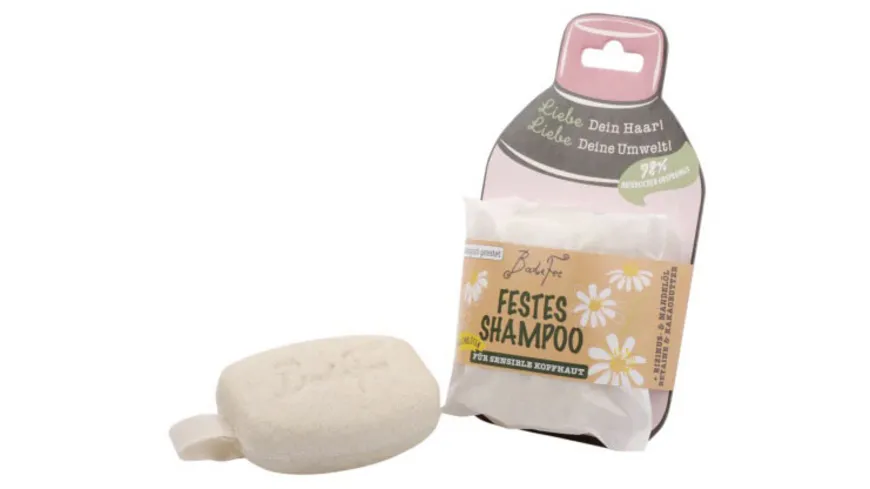 BadeFee Festes Shampoo Kamillenblüten 80 g