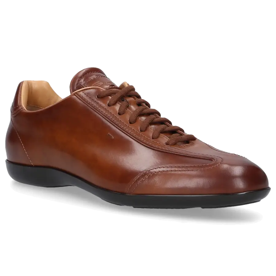 Santoni - Sneaker low AMG Kalbsleder - beige