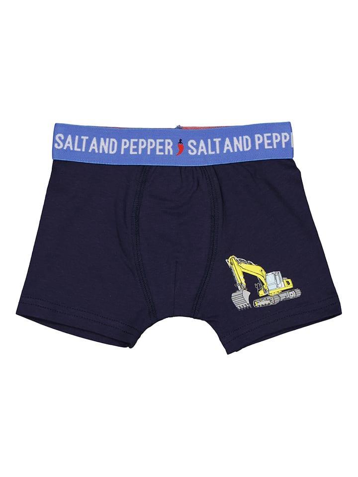 Salt and Pepper 3er-Set: Boxershorts in Blau/ Grau günstig kaufen