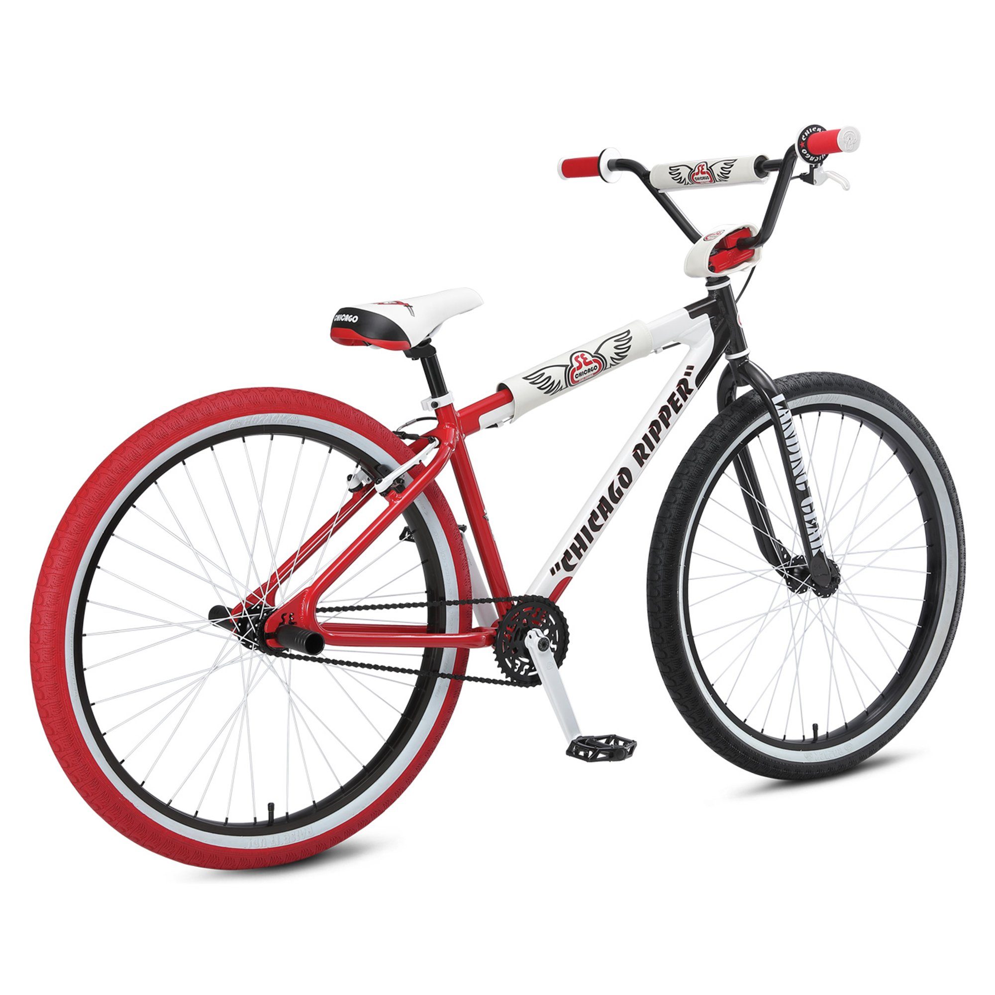 SE Bikes BMX-Rad Big Ripper Chicago 2021, 1 Gang, ohne Schaltung, Wheelie Bike 29 Zoll Fahrrad Erwachsene Jugendliche BMX Rad Stuntbike