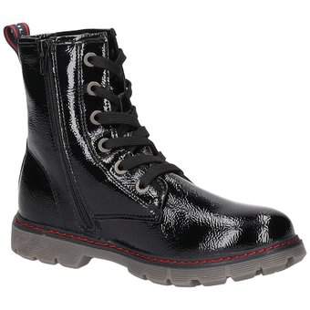Tom Tailor Schnür Boots in schwarz