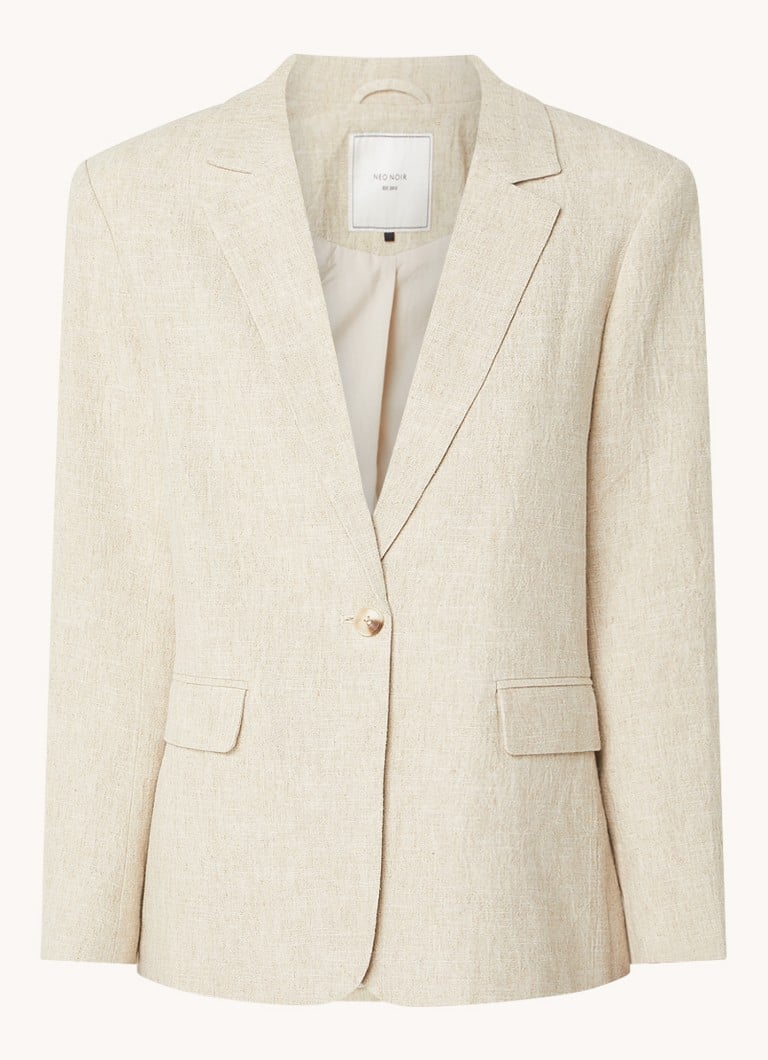 Neo Noir Jarmon longline blazer with flap pockets
