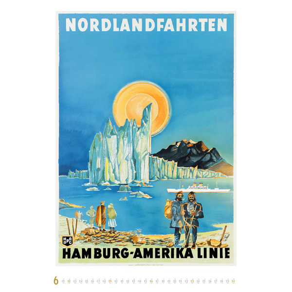 HISTORISCHE SCHIFFSPLAKATE 2024 - Kalender