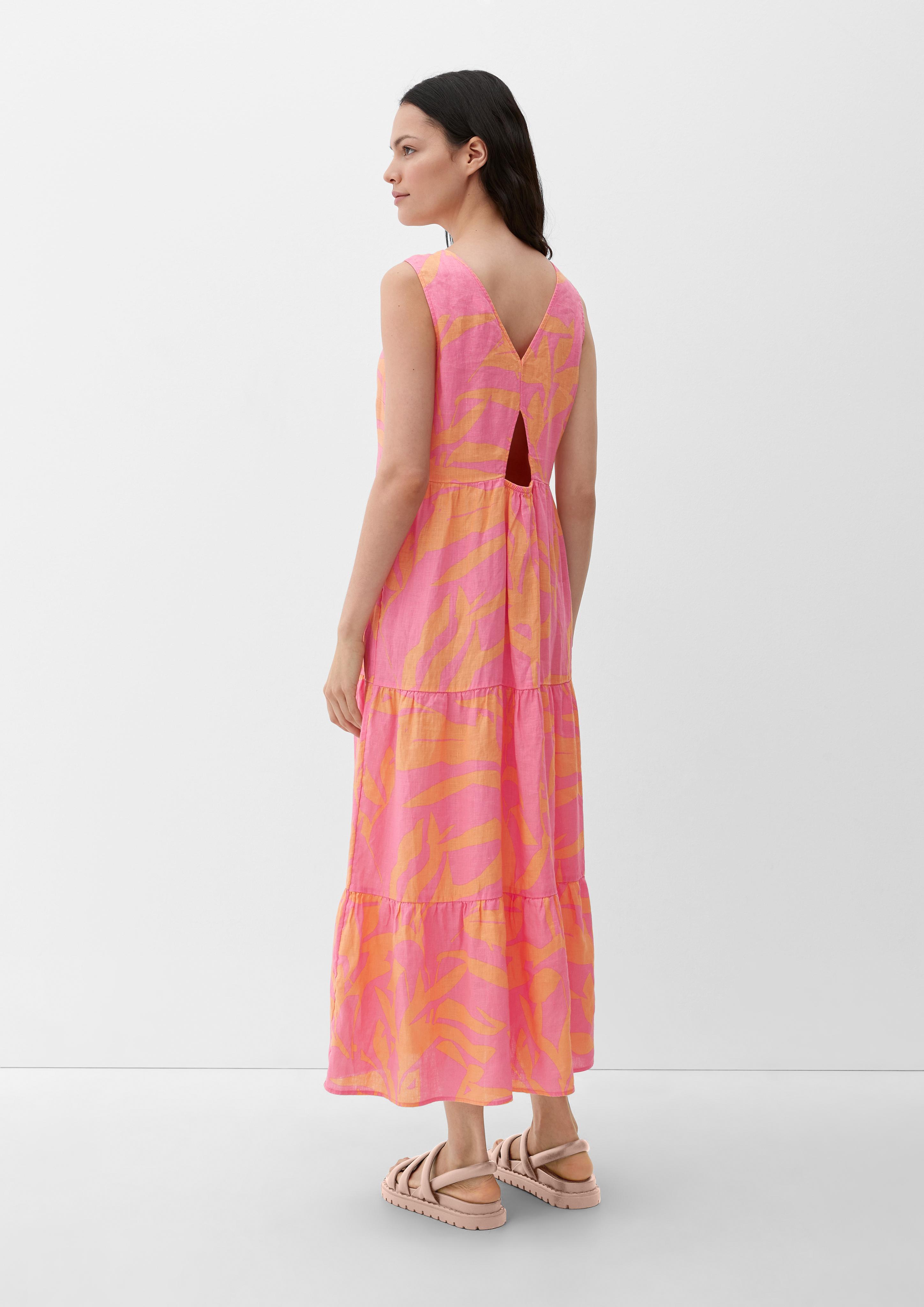 Volantkleid aus Leinen  2131881-44A3