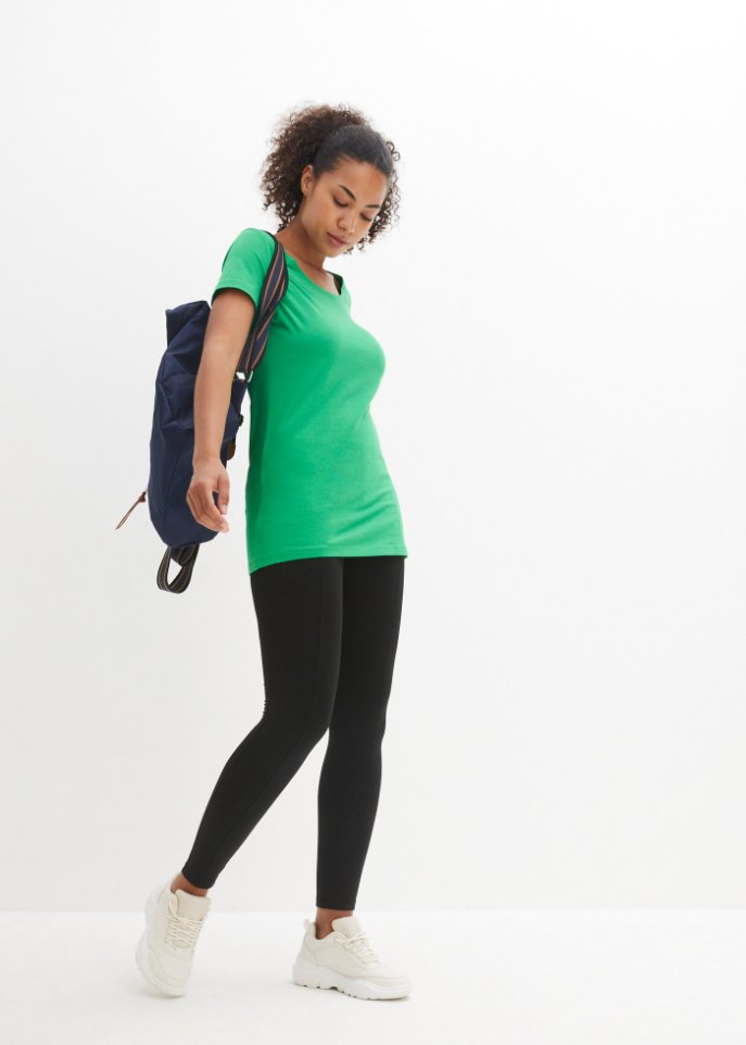 Sport-Longshirt mit Baumwolle (2er Pack)