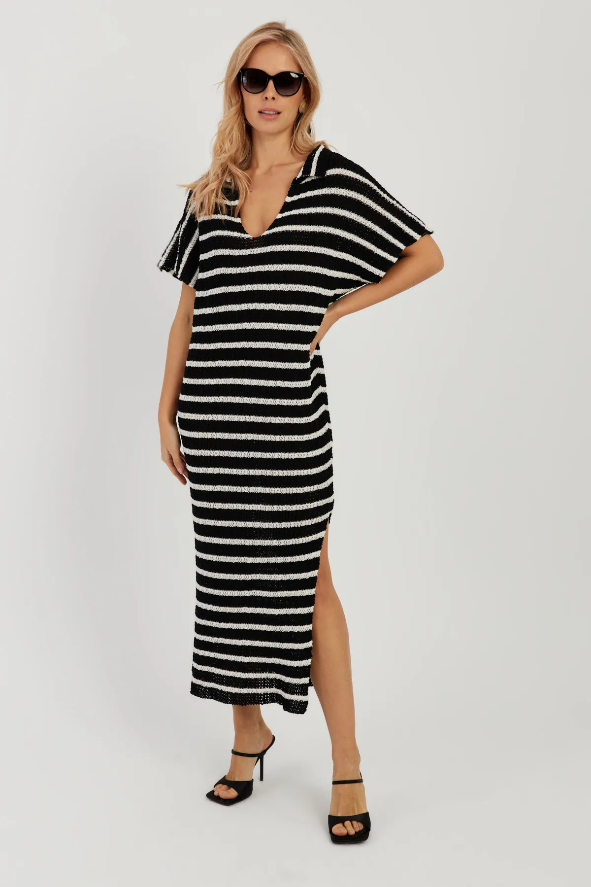 Cool & Sexy  Kleid - Schwarz - A-Linie