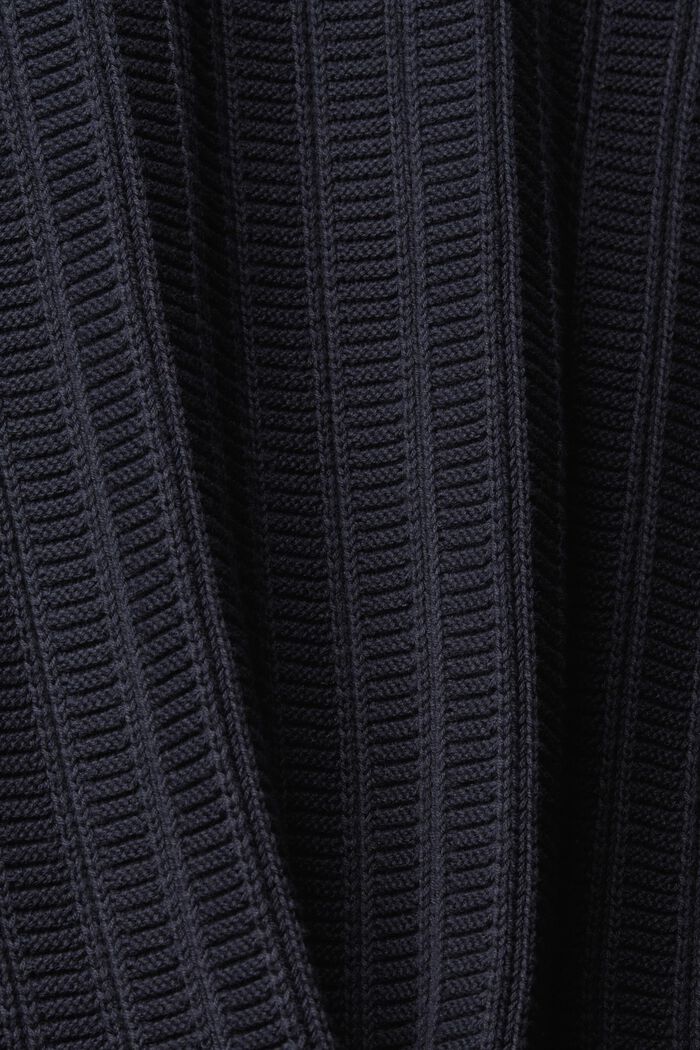 Grobstrickpullover mit kurzem Reißverschluss