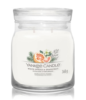 Yankee Candle White Spruce & Grapefruit Signature Jar Duftkerze-368 g
