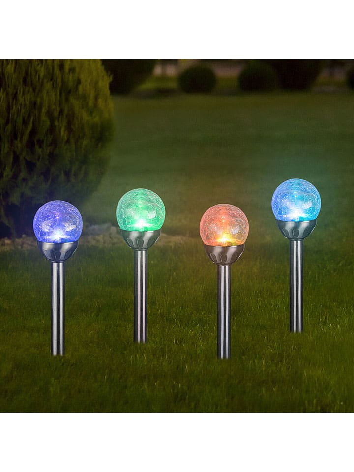 Garden Hero LED-Gartenstecker in Silber - (H)34 x Ø 8 cm günstig kaufen onesize