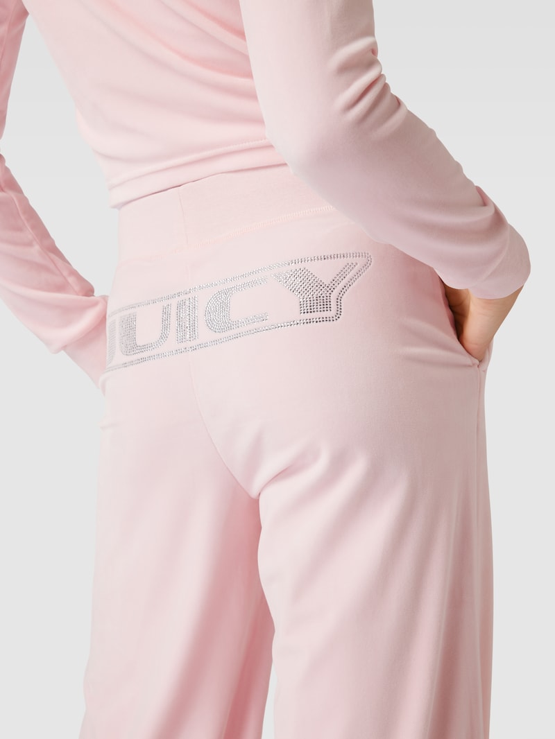 Sweatpants mit Label-Details Modell 'JERRY' in hellrosa