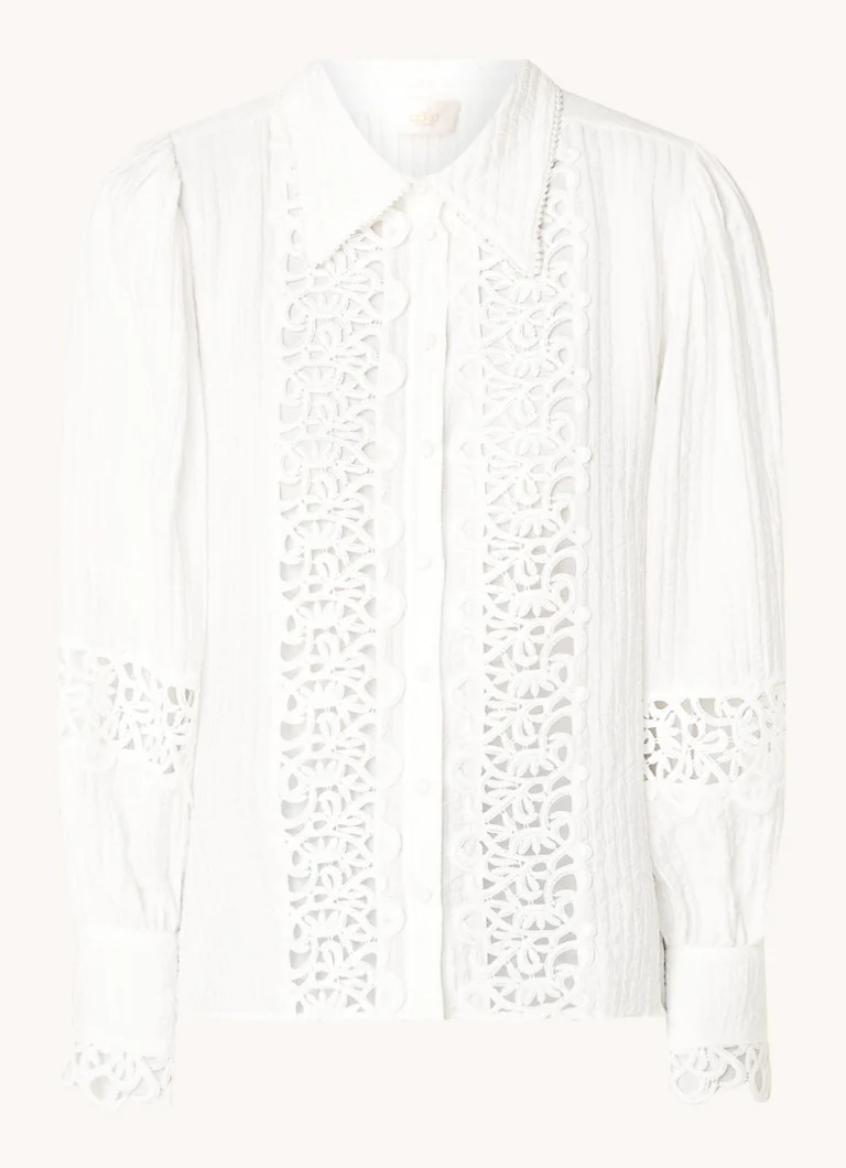 Aaiko Loewy blouse with texture and details of lace
