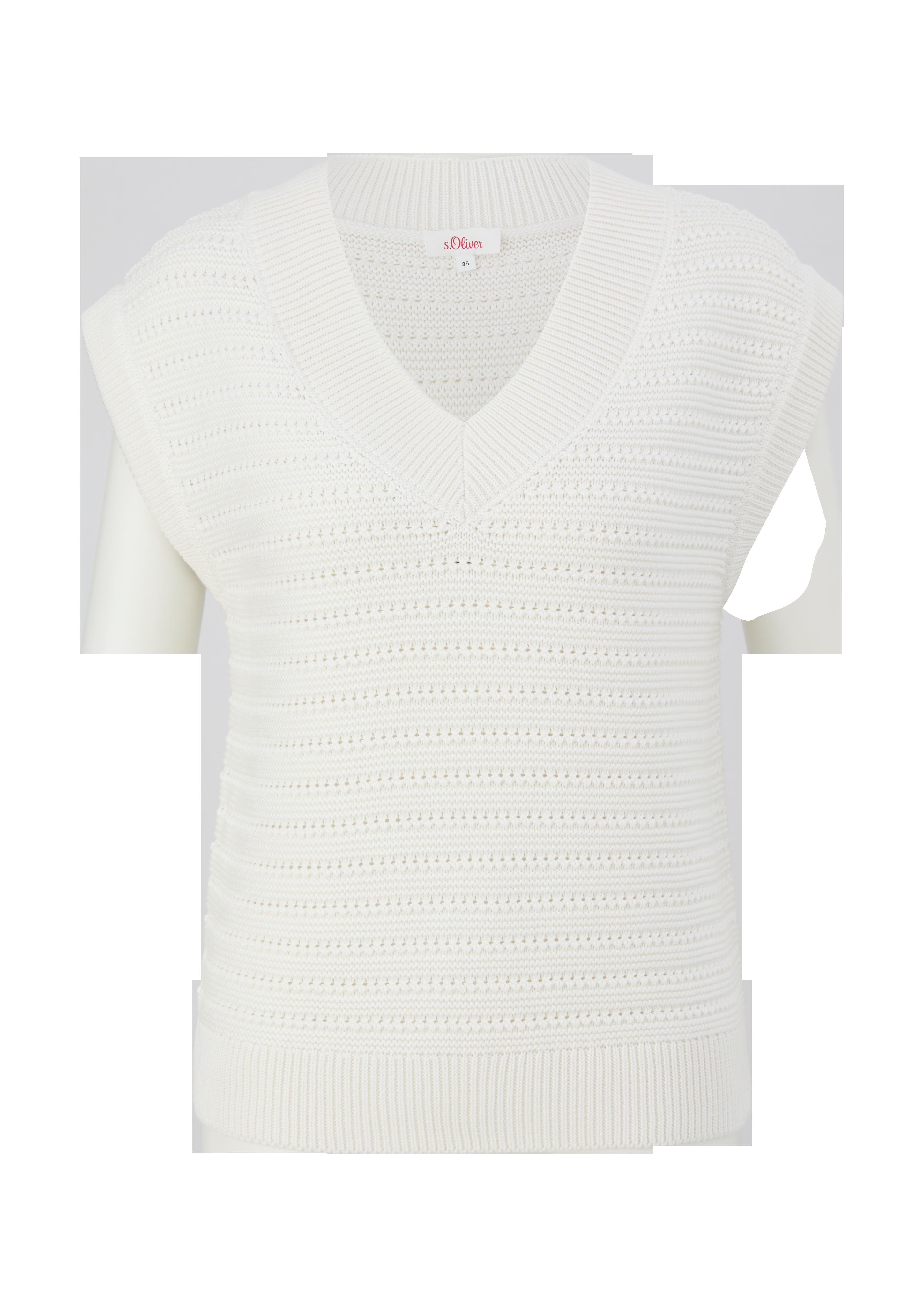 Strickpullunder mit Strukturmuster  2126962-0210