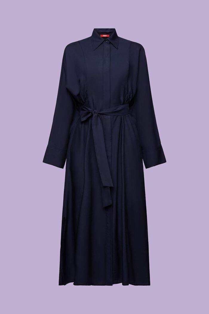 Midi-Hemdblusenkleid, LENZING™ ECOVERO™