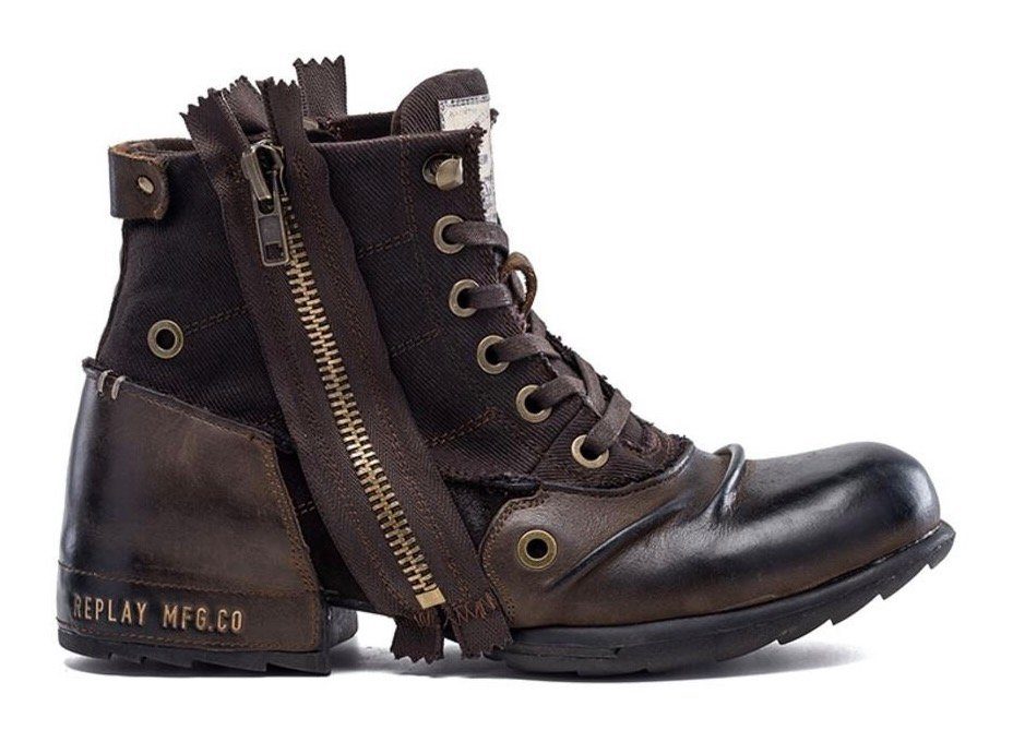Replay CLUTCH Bikerboots in aktueller Used-Optik