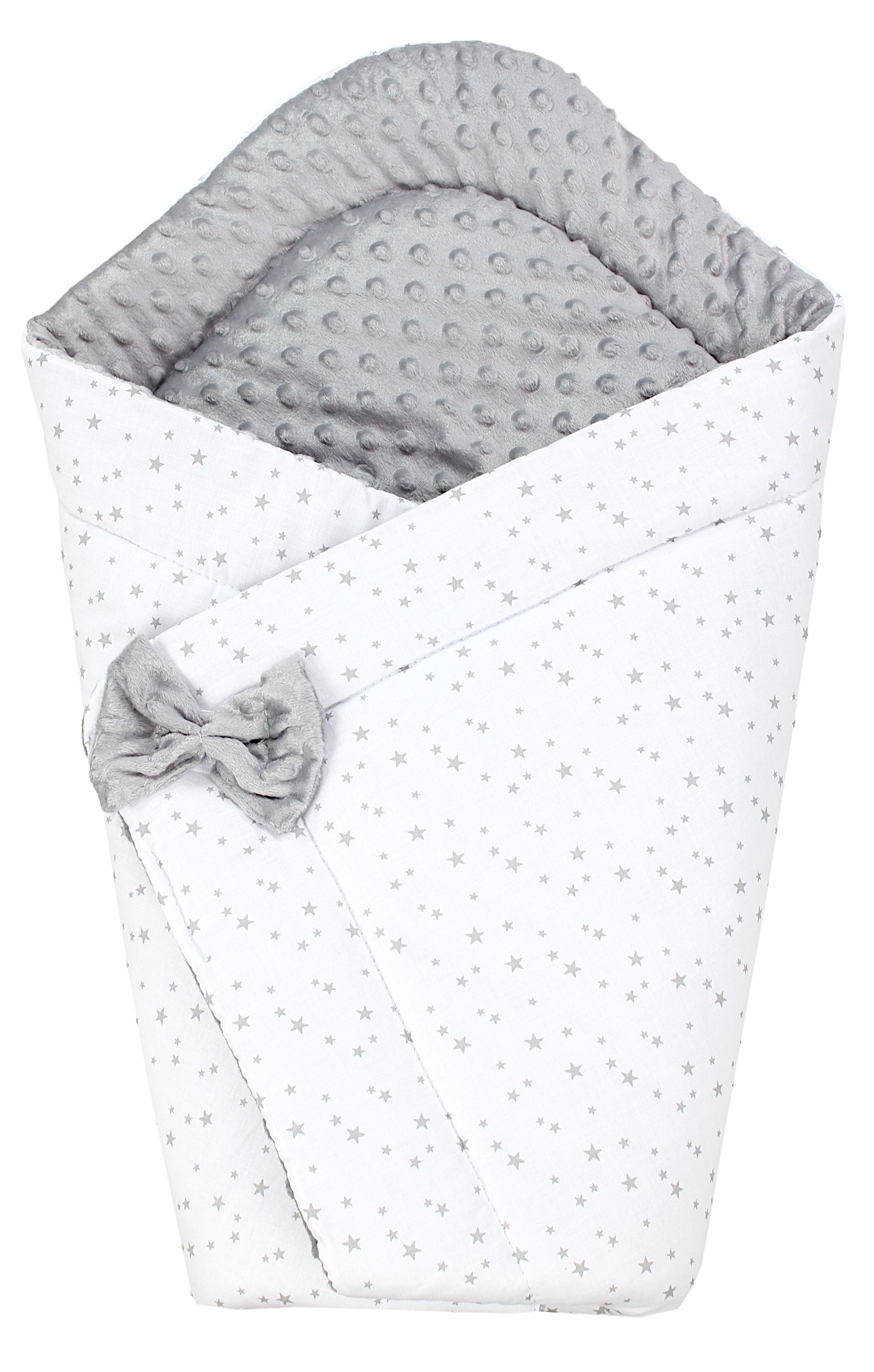 Einschlagdecke TupTam Baby Winter Einschlagdecke Warm kuschelig Wattiert Minky, TupTam