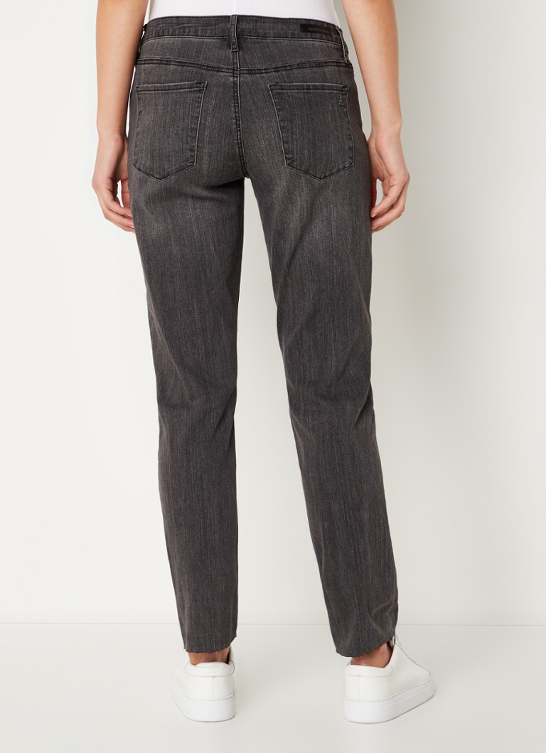 Articles Of Society  Rene mid waist straight leg cropped jeans met gekleurde wassing