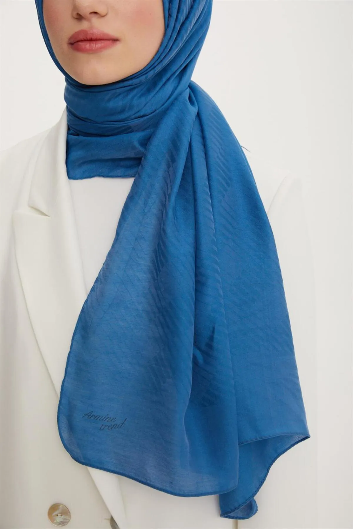 Armine  Trend Işıl Schal 3 - Baumwolle - Ats3ısl-208 - Blau
