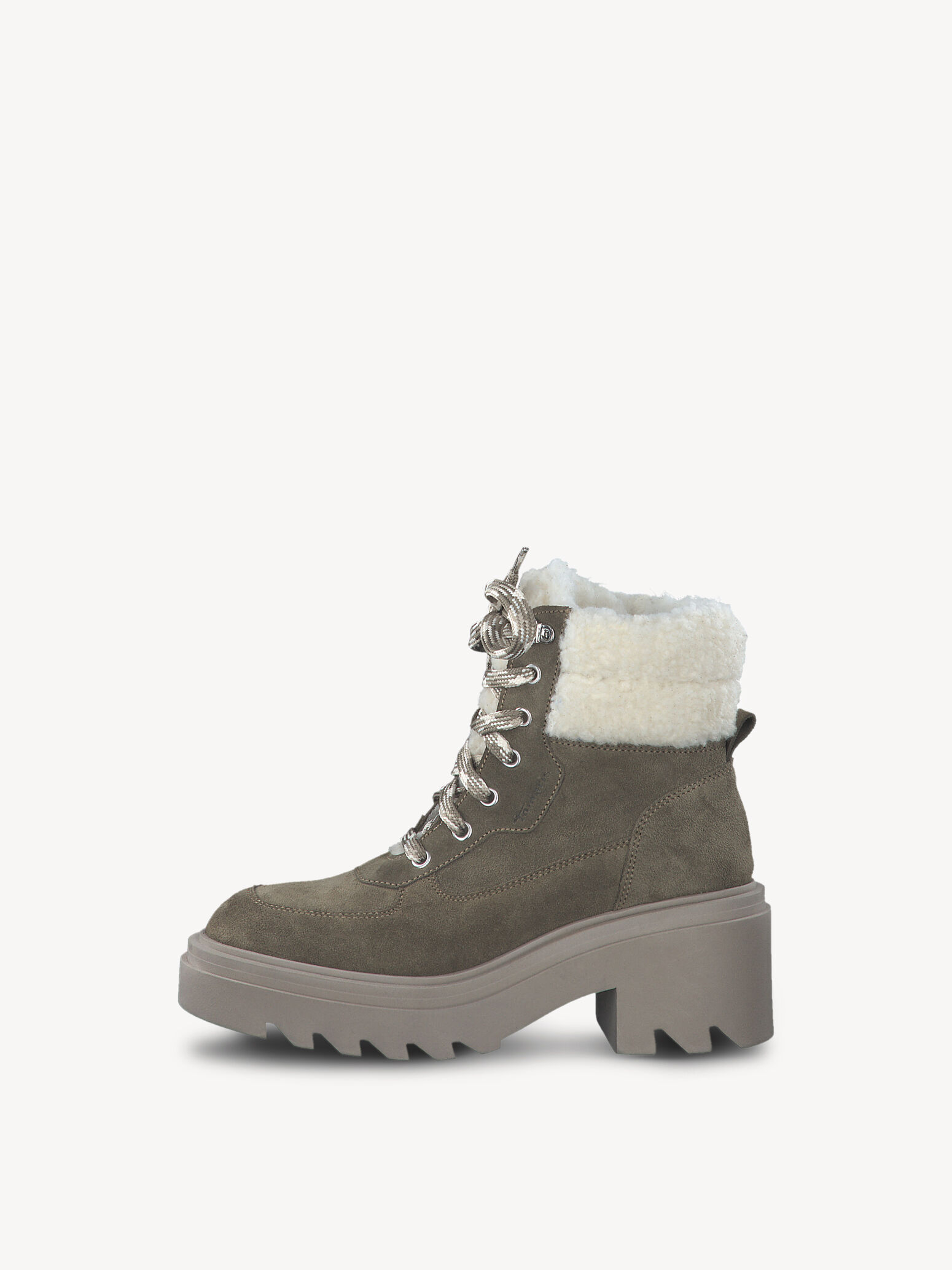 Bottine en cuir - vert doublure chaude