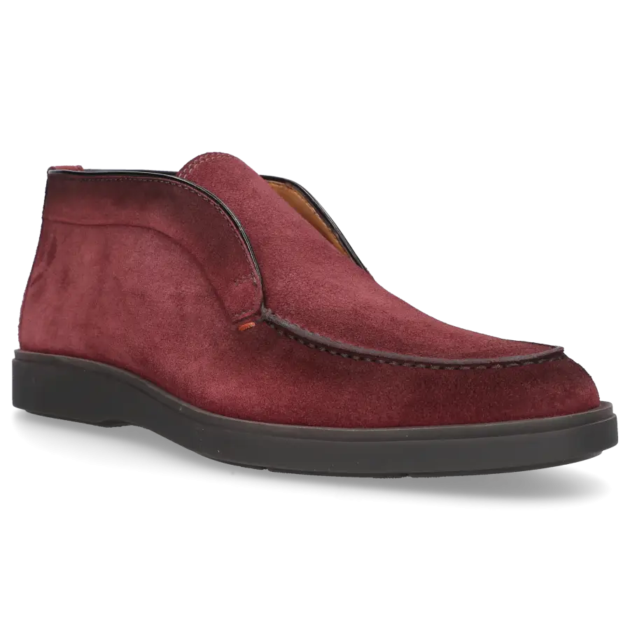 Santoni - Stiefeletten DESERT BOOT Veloursleder - rot