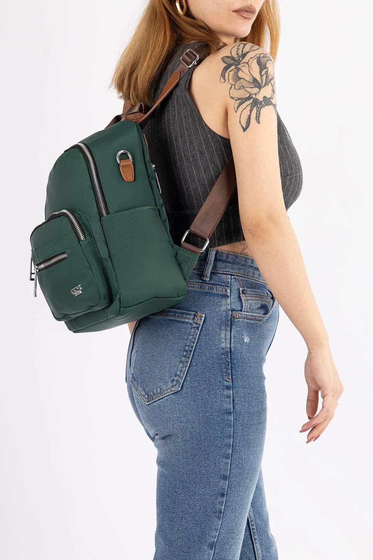 Getcho  Bizzare Damen-Rucksack mit verstellbarem Riemen