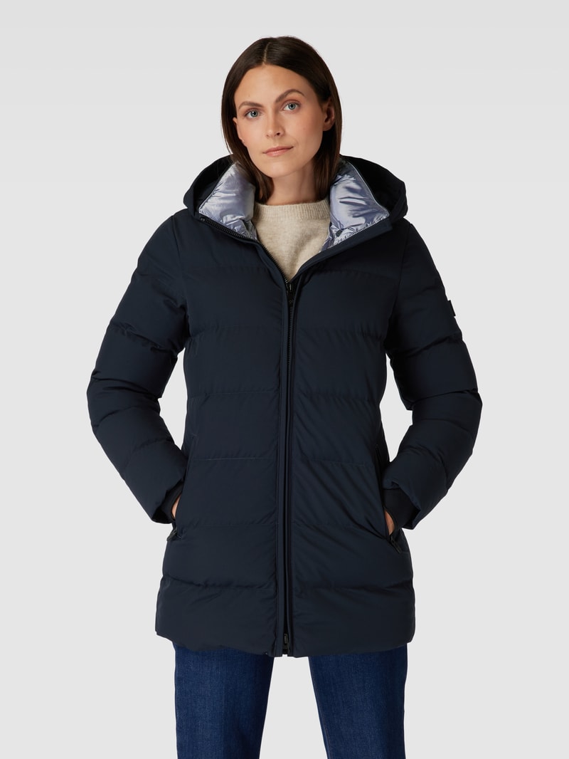 Steppjacke mit abnehmbarer Kapuze Modell 'GOLDMINE' in dunkelblau