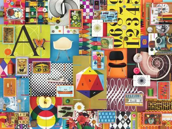 Puzzle 1500 Teile - Eames House of Cards