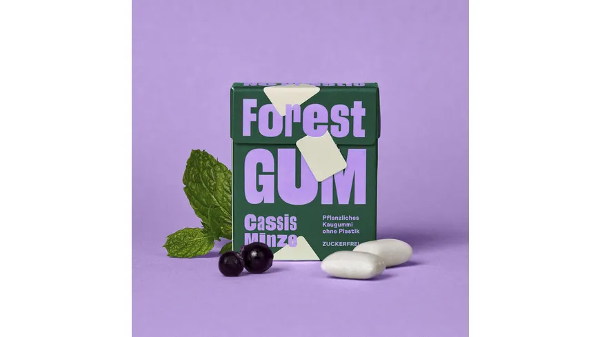 Forest Gum Kaugummi Cassis & Minze 20 g