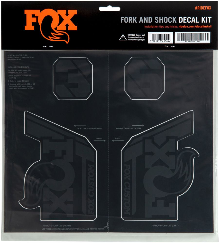 Fox Racing Shox Custom Fork und Shox Kit Aufkleberset kaufen | Bike-Discount
