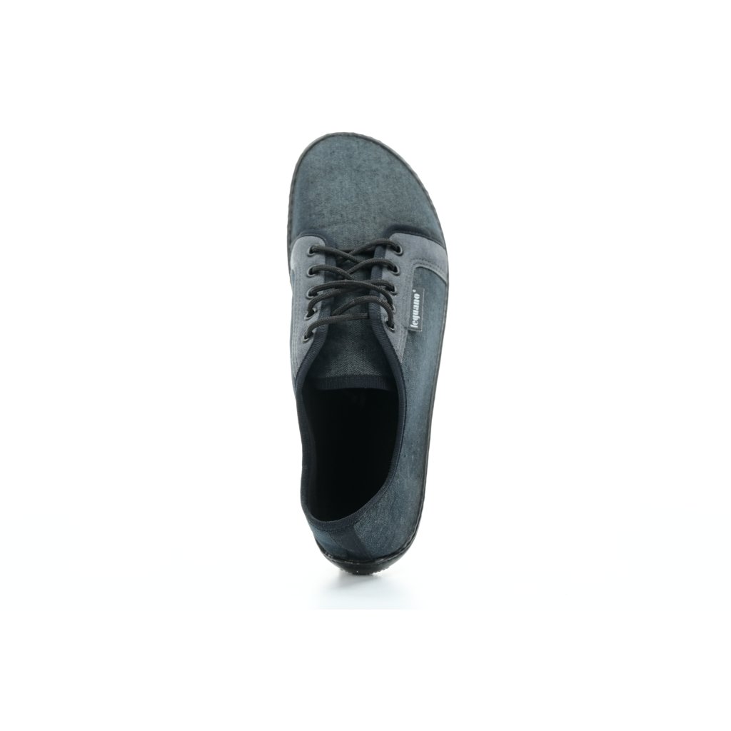 Leguano Denim Graphit Barfußsneakers