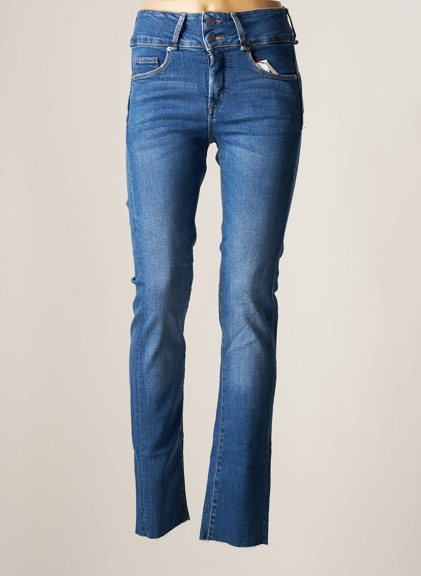 Tiffosi Jeans Coupe Droite Femme couleur bleu