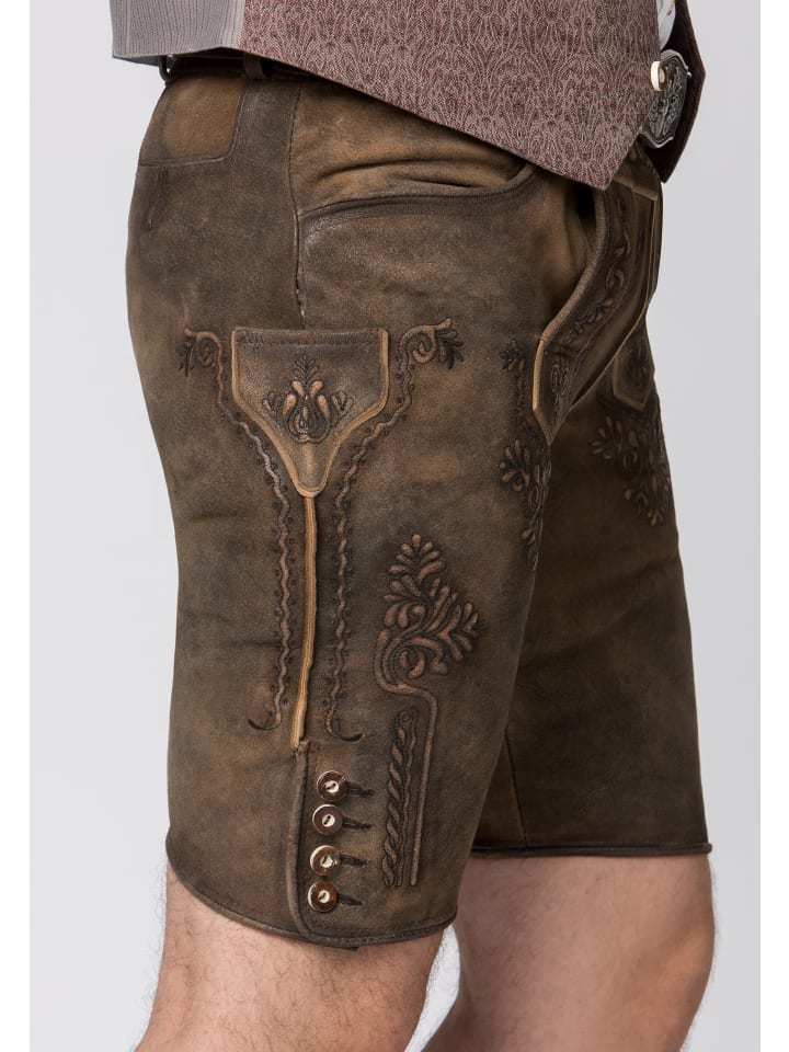 Stockerpoint Stockerpoint Trachtenlederhose Artur in muskat gespeckt günstig kaufen