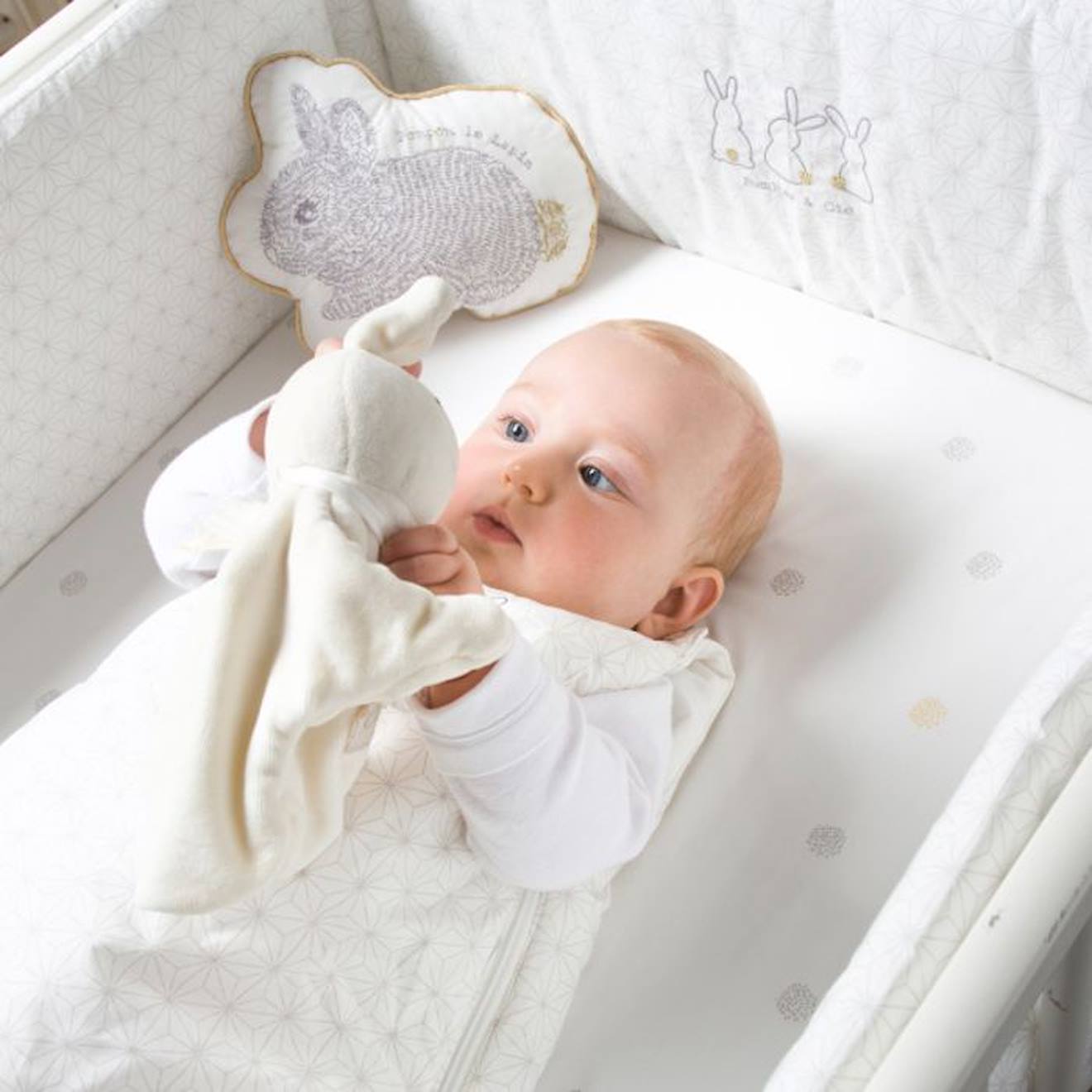 Gigoteuse coton bio* Pompom beige