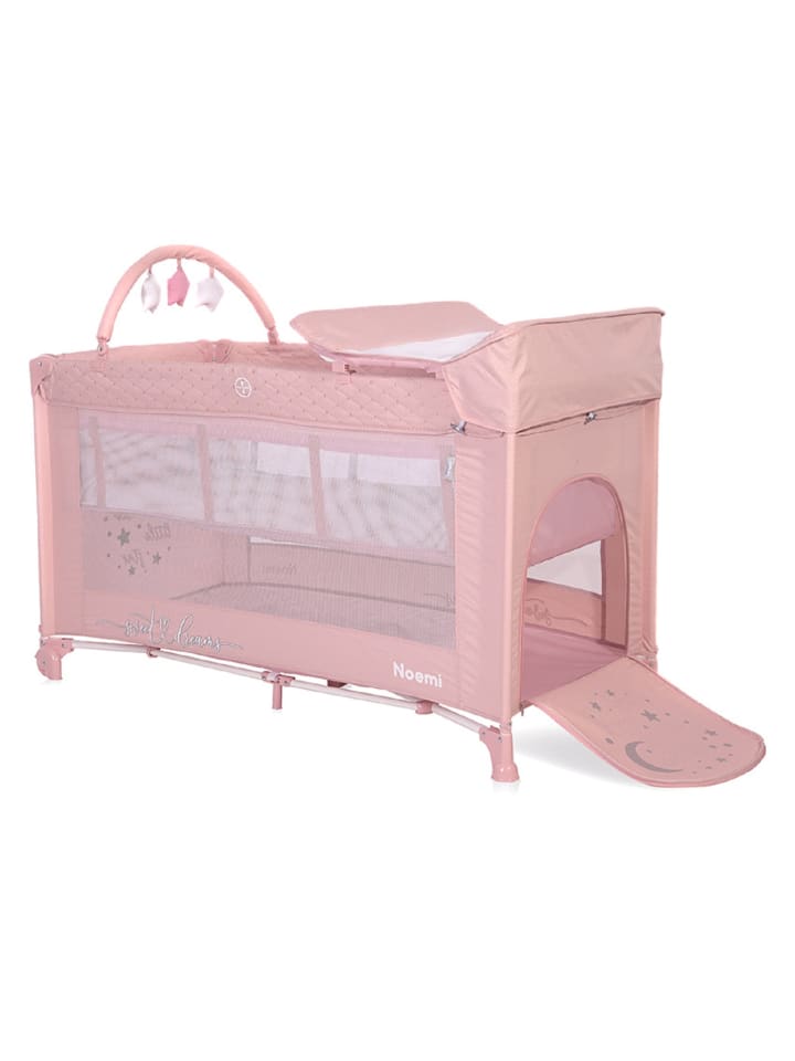 Lorelli Reisebett Noemi 2 Ebenen in rosa günstig kaufen 60x120 cm