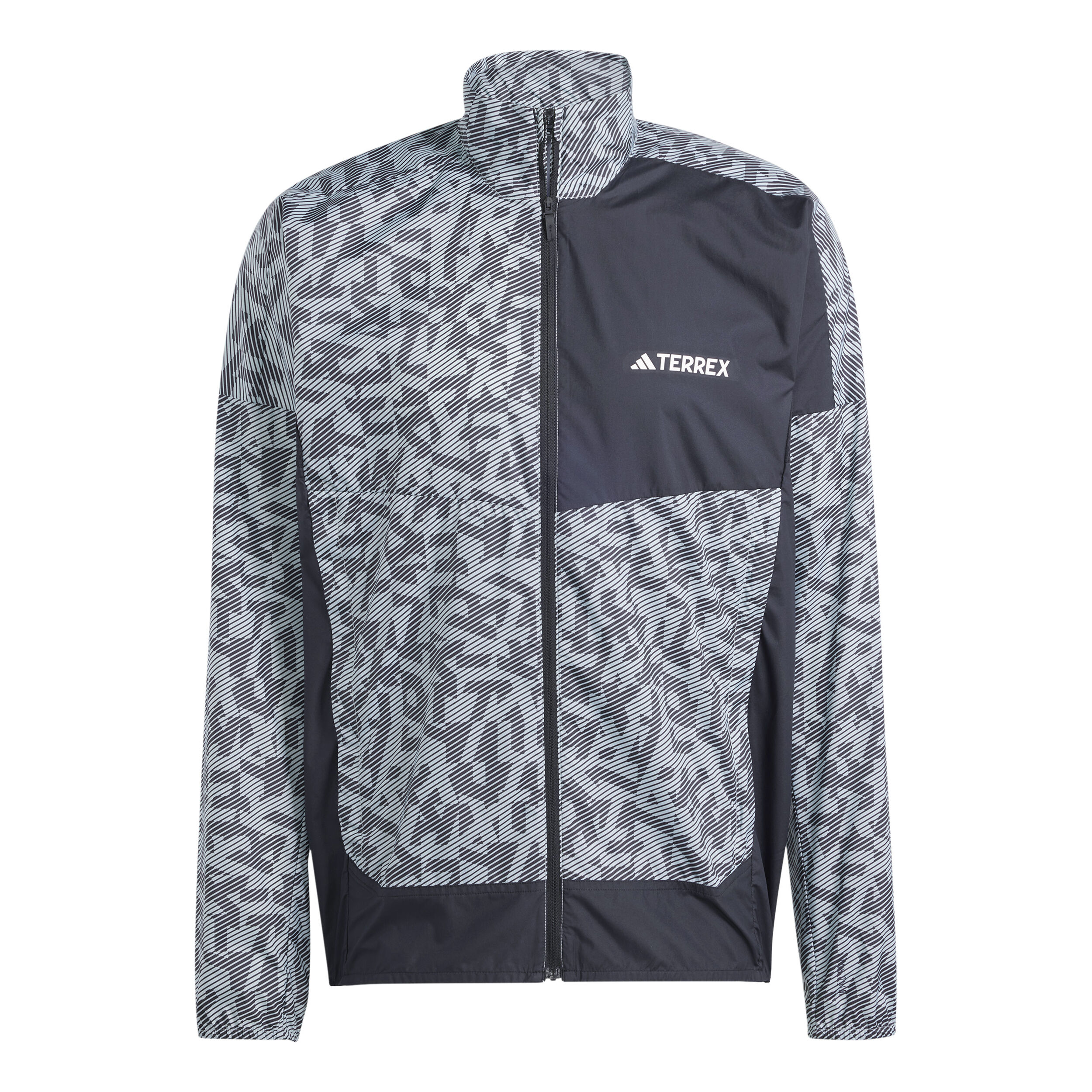 Terrex Trail Wind Laufjacke Herren - Grau, Schwarz
