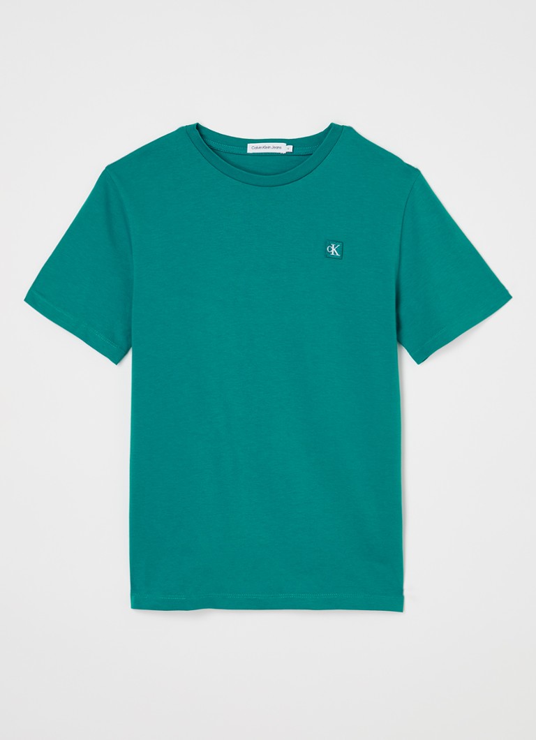 Tricou Calvin Klein cu logo brodat