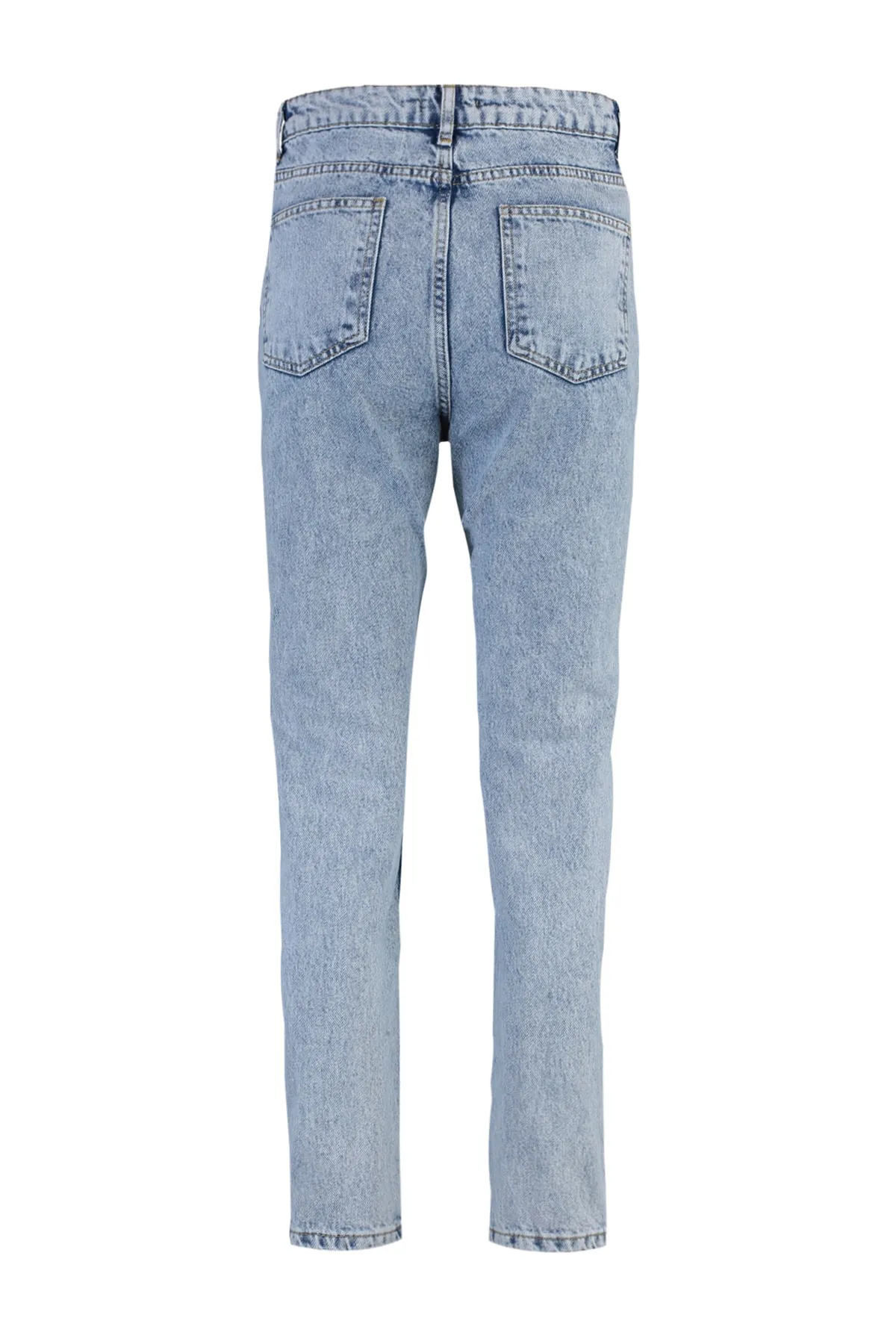 Trendyol Collection  Hellblaue Mom-Jeans mit hoher Taille TWOAW23JE00193