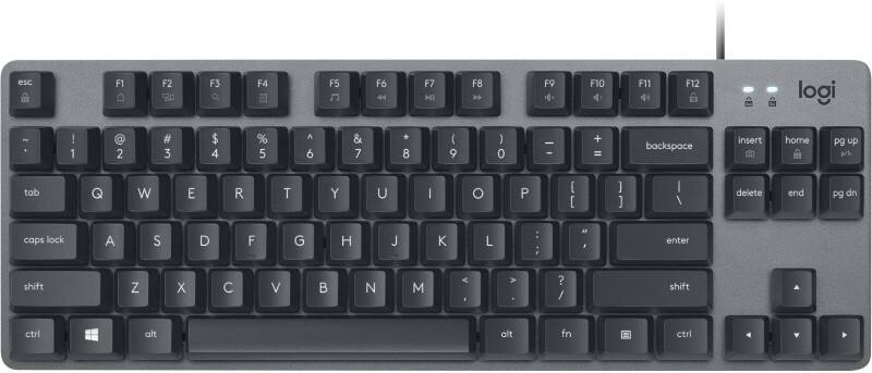 Logitech Kabelgebundene Tastatur K835 TKL grau