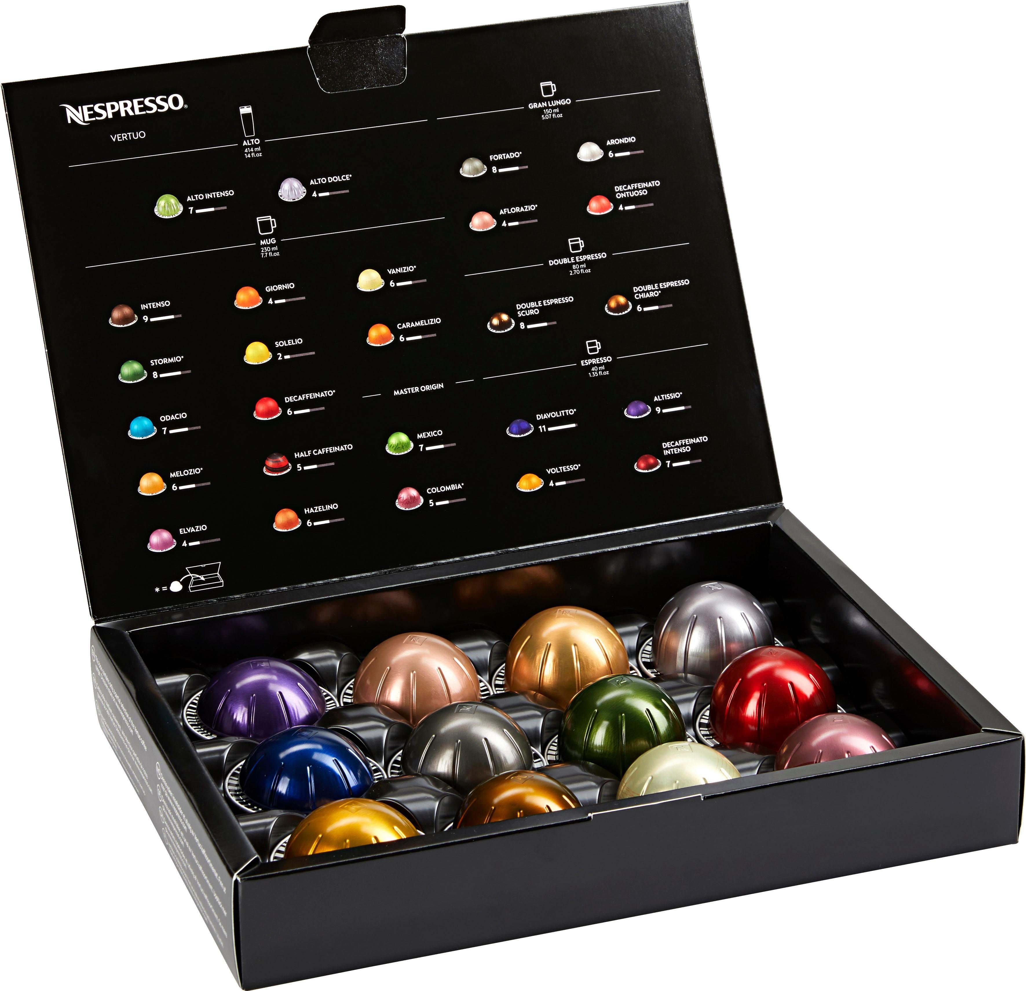 Nespresso Kapselmaschine XN9031 Vertuo Plus von Krups, Kapselerkennung durch Barcode, inkl. Willkommenspaket mit 12 Kapseln