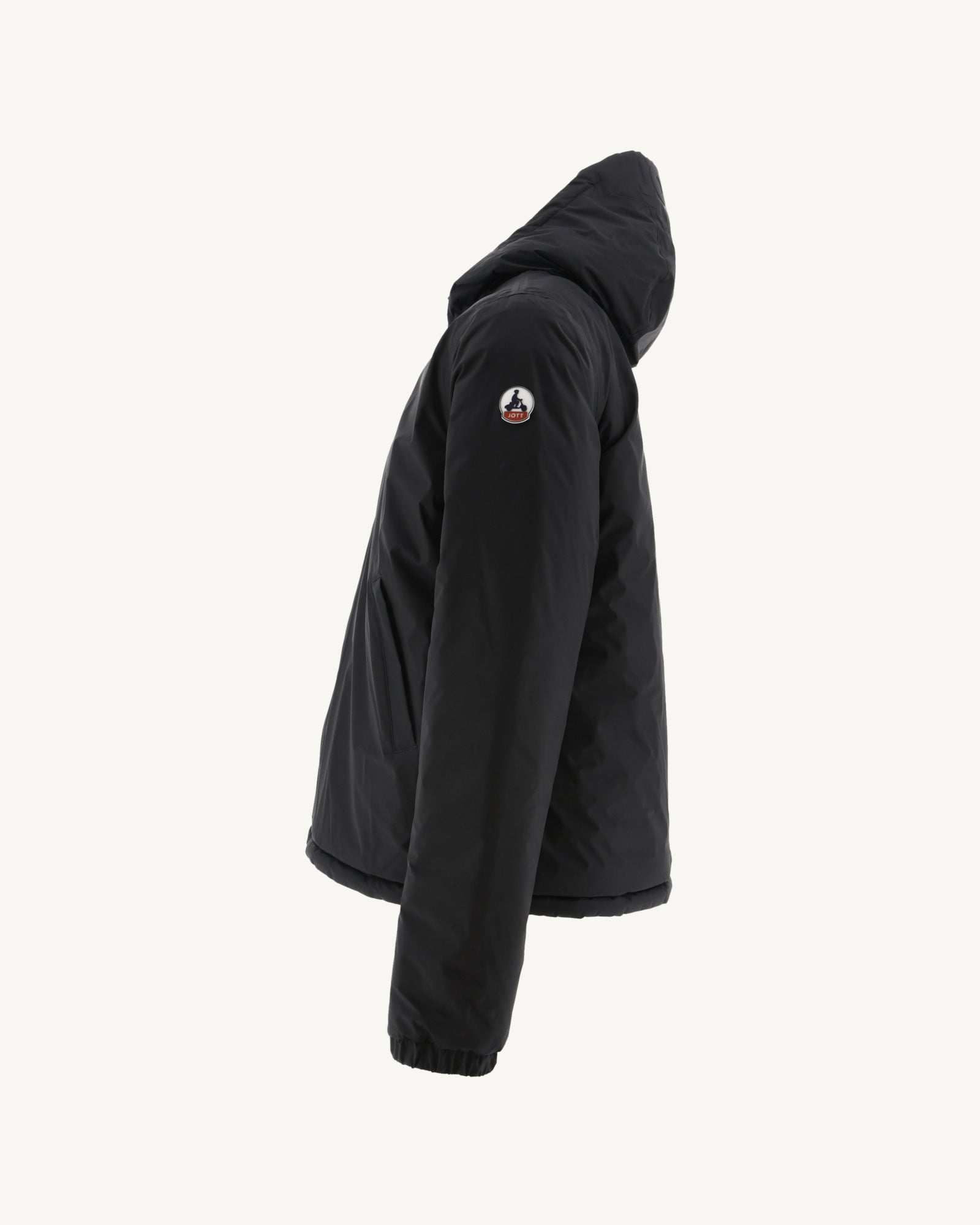 Doudoune réversible à capuche Noir/Gris clair Bergen