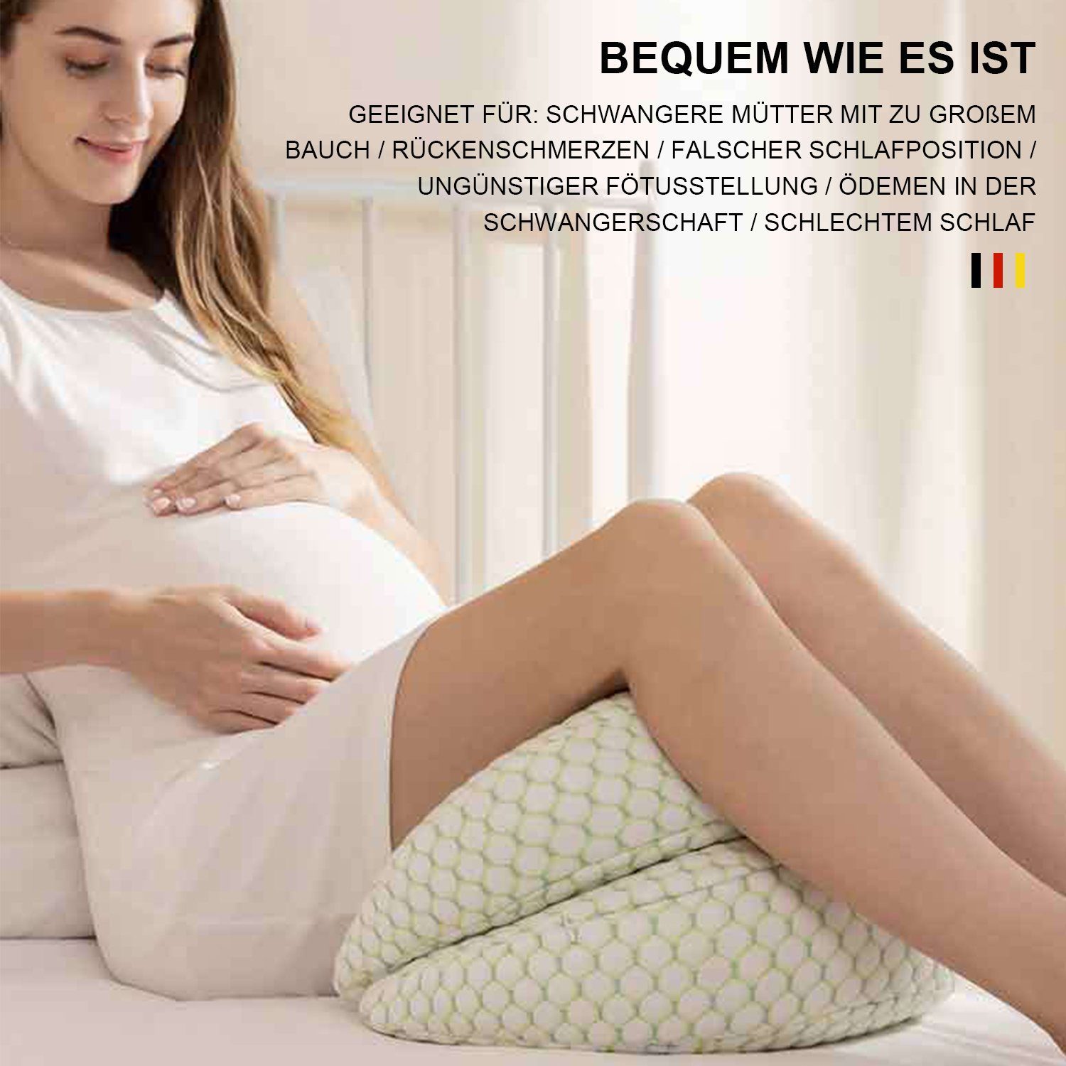 MAGICSHE Stillkissen Schwangerschaftskissen, Seitenschläferkisssen in U-Form, Side Sleeping Schwangere Frauen Kissen