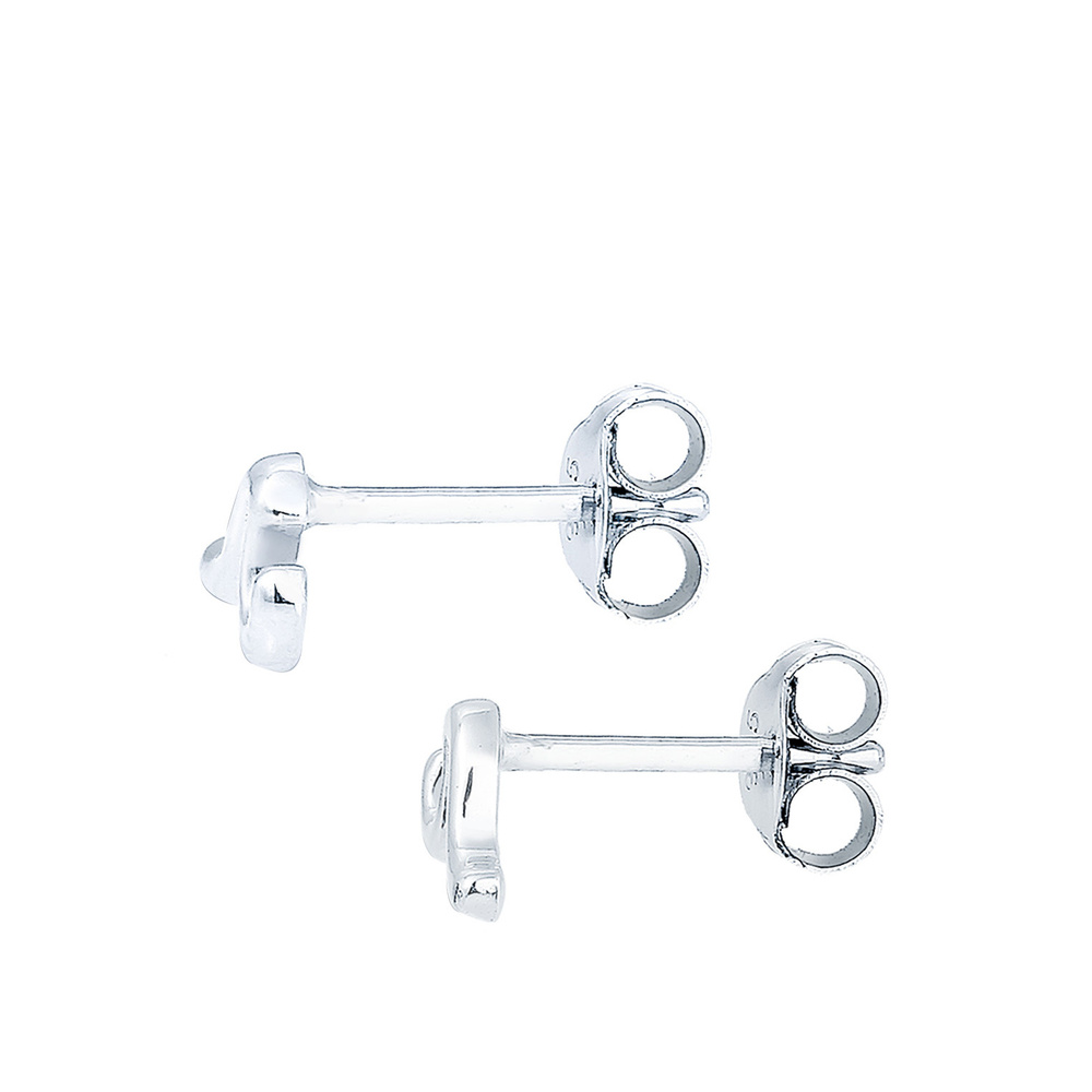 Elli Elli Boucles d'Oreilles Femmes Clous d'oreilles Vagues Tendance en Argent Sterlin Boucles d'oreilles