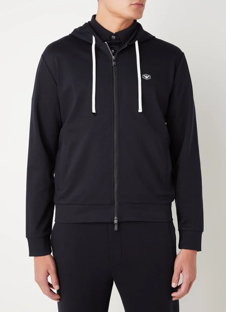 Emporio Armani Essential kapucnis pulóver oldalsó zsebekkel