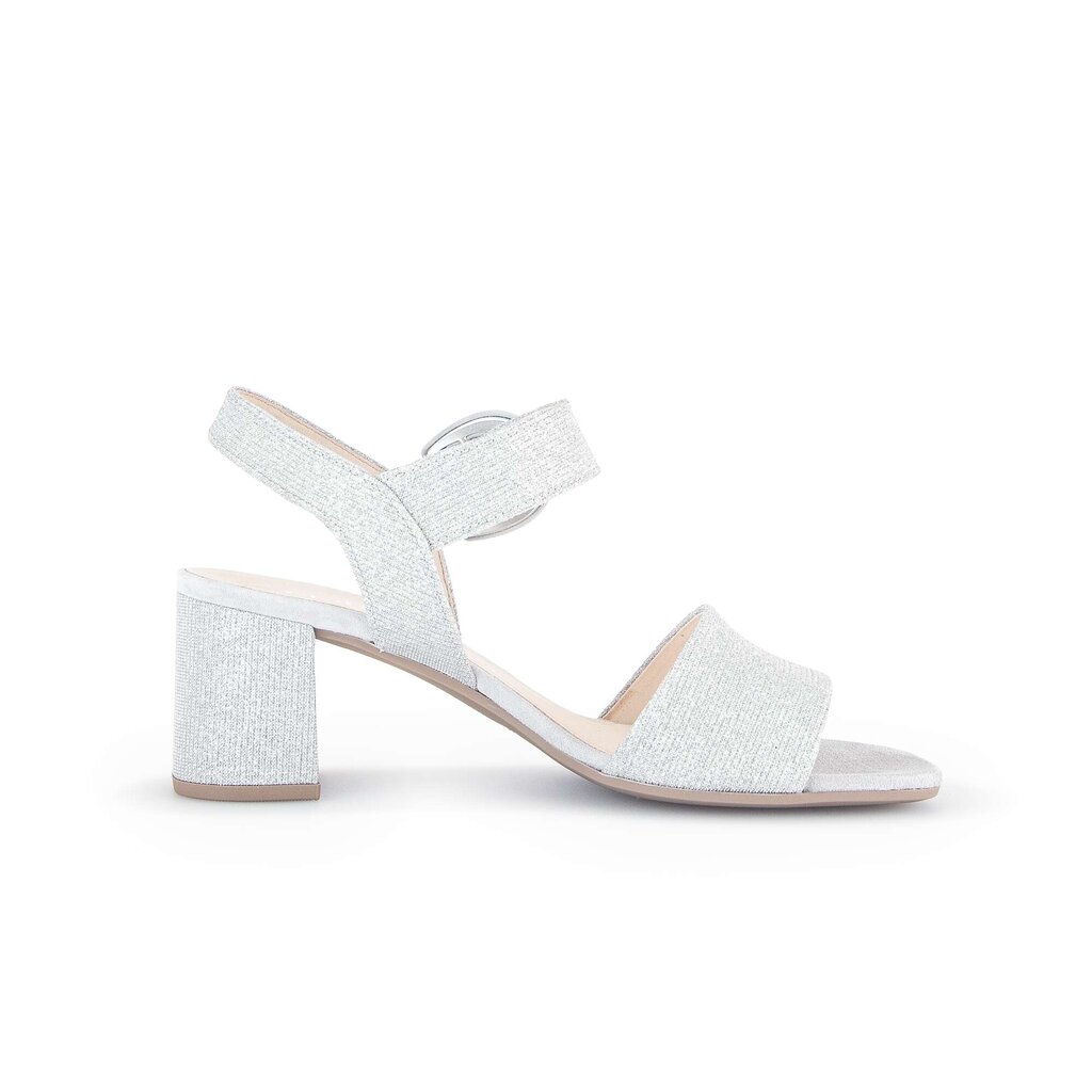 Gabor fashion Riemchensandale silber