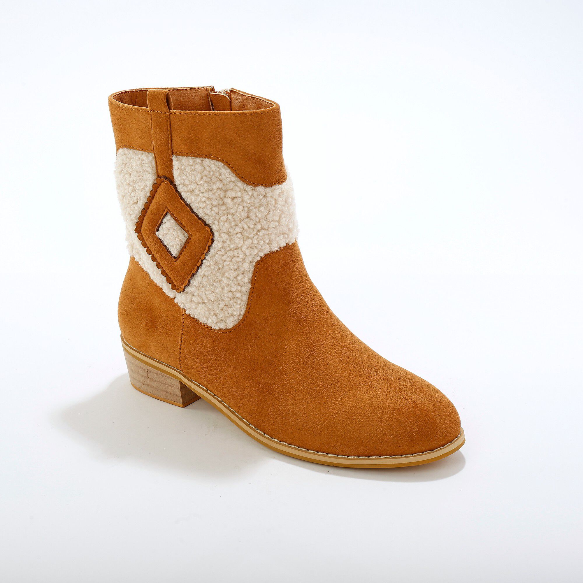 Boots style western avec sherpa