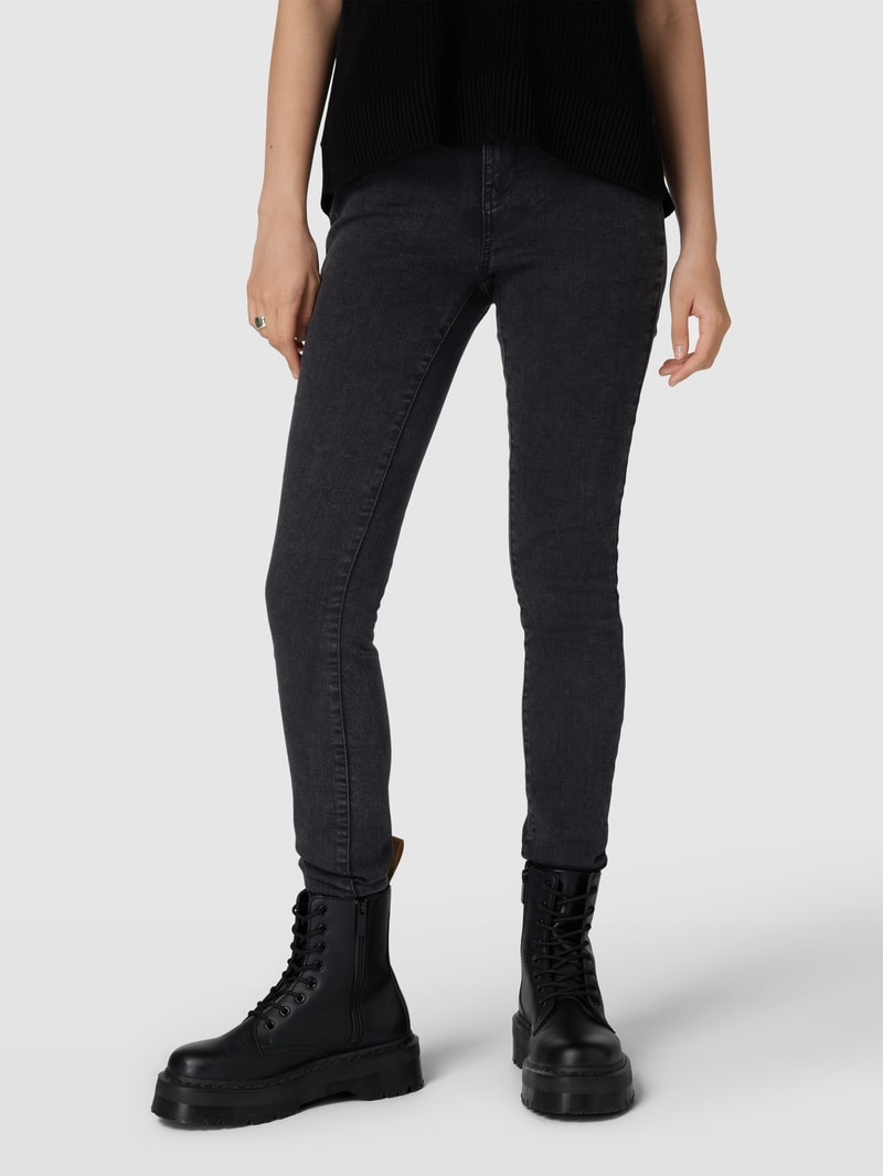 Skinny Fit Jeans mit 5-Pocket-Design Modell 'ROSE' in schwarz