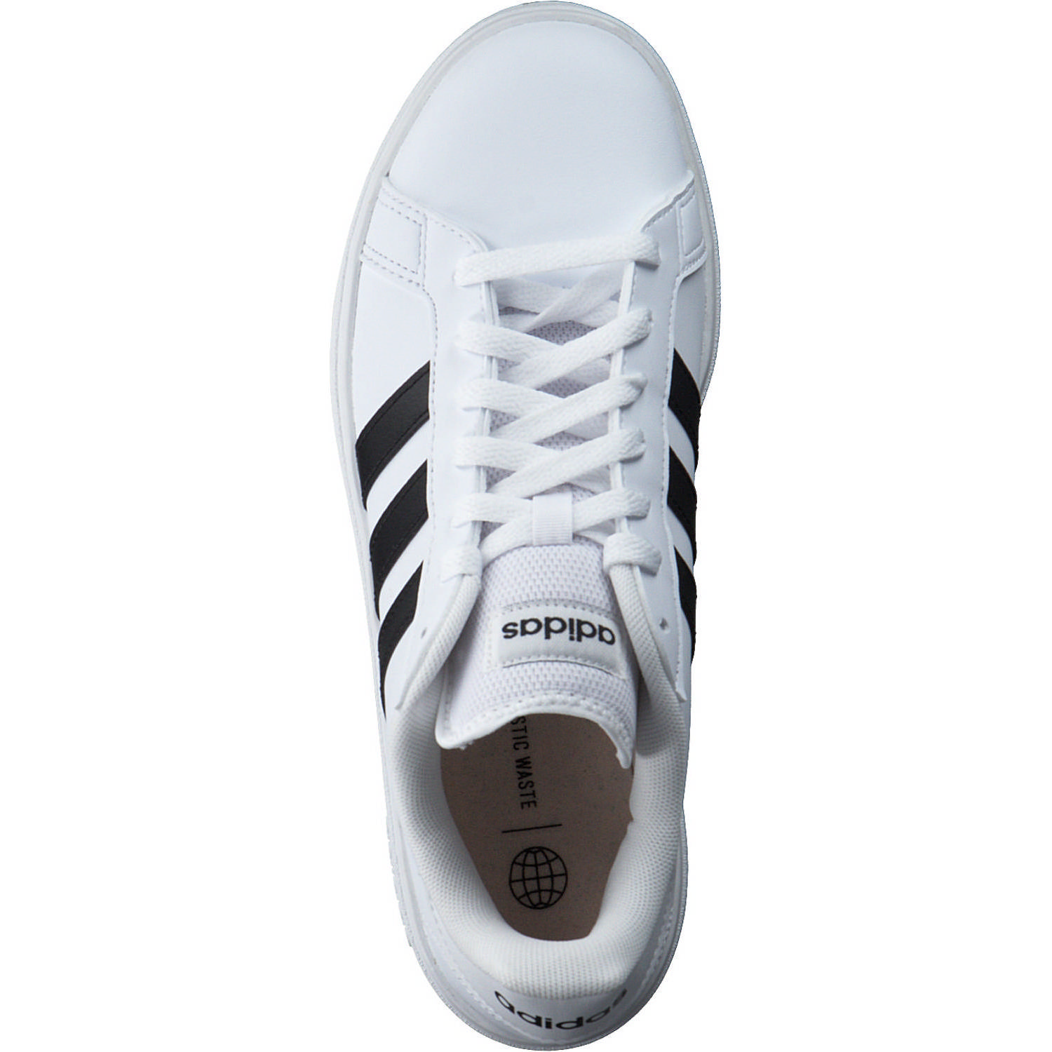 Adidas Core Grand Court Base 2 W, Sneakers Low, Damen, Schwarz