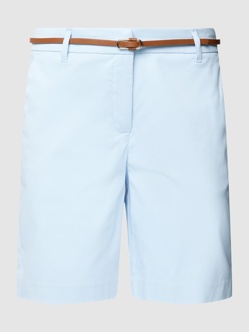 Shorts mit Eingrifftaschen Modell 'By Days' in hellblau