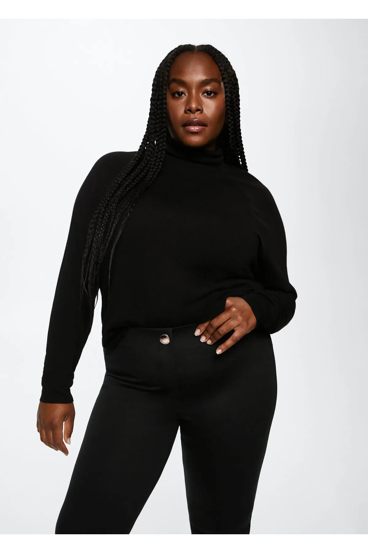 MANGO  Schwarze Damenstrumpfhose 37055824