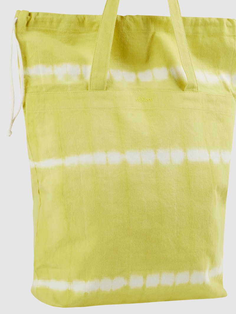 Shopper im Batik-Look in gelb