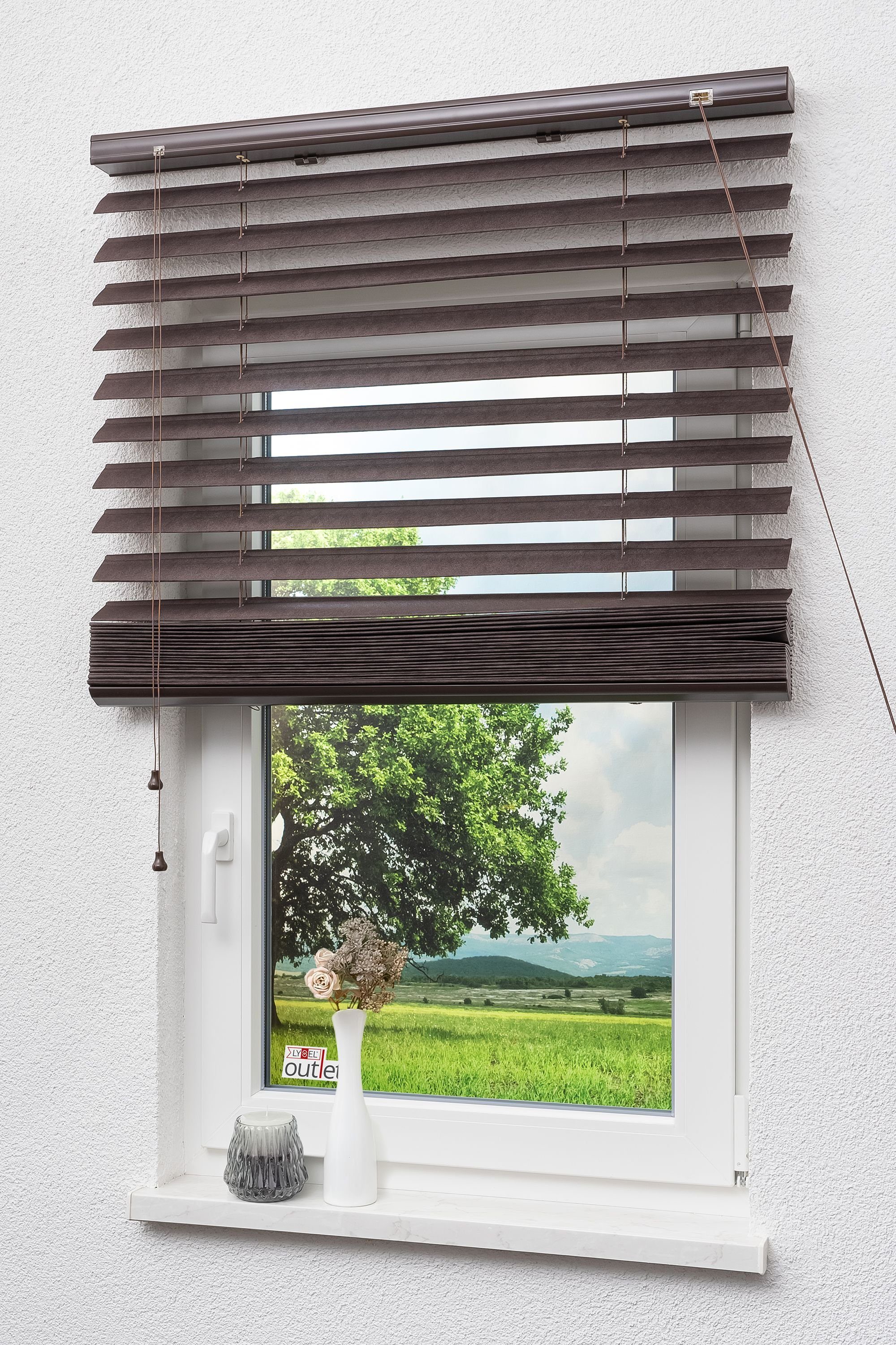 Jalousie Jalousie mit Plissee-Effekt, LYSEL®, HxB 180x90cm
